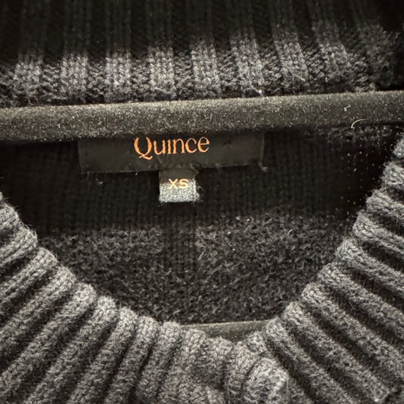 Quince Black Cropped Cardigan xs - Picture 2 of 5